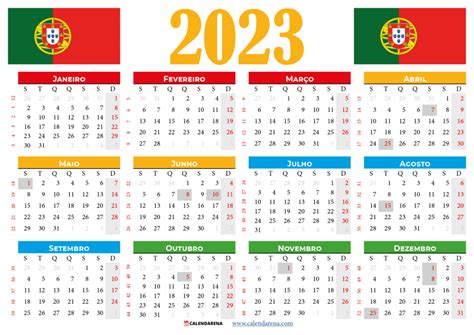 calendário de 2023 portugal